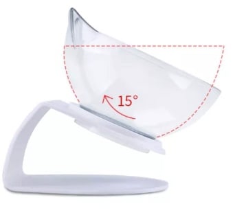 PLATO DOBLE PARA MASCOTAS CON FORMA DE GATO - 4