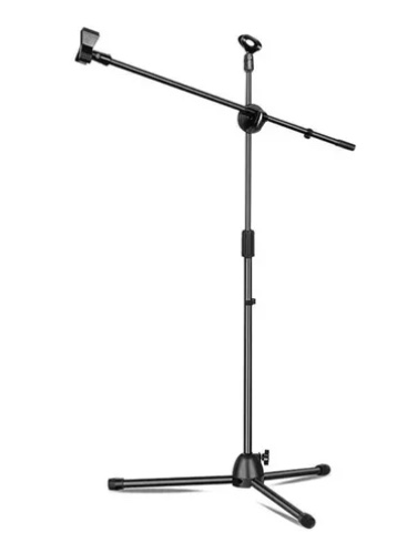 SOPORTE PEDESTAL DE MICRÓFONO CON BOOM METÁLICO - 2