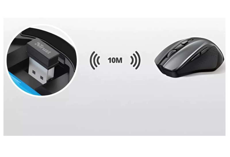 MOUSE TRUST NITO WIRELESS ERGONOMIC - 5