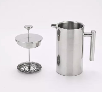 CAFETERA MANUAL PRENSA FRANCESA ACERO CAFE 800ML - 3