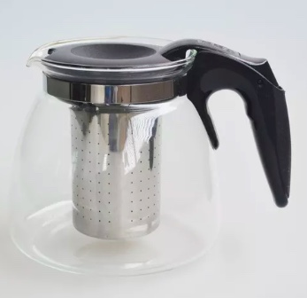 TETERA VIDRIO FILTRO ACERO INOXIDABLE - 3