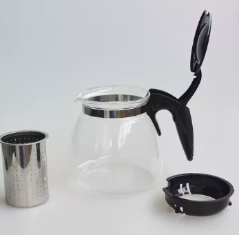 TETERA VIDRIO FILTRO ACERO INOXIDABLE - 4