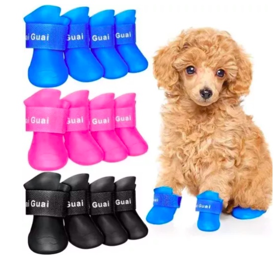 ZAPATOS ANTIDESLIZANTE IMPERMEABLE MASCOTA - 3