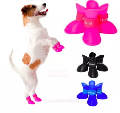 ZAPATOS ANTIDESLIZANTE IMPERMEABLE MASCOTA - 4
