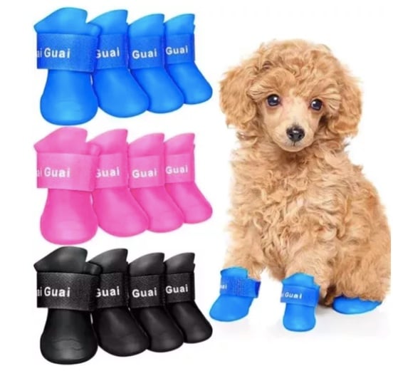 ZAPATOS ANTIDESLIZANTE IMPERMEABLE MASCOTA - 3