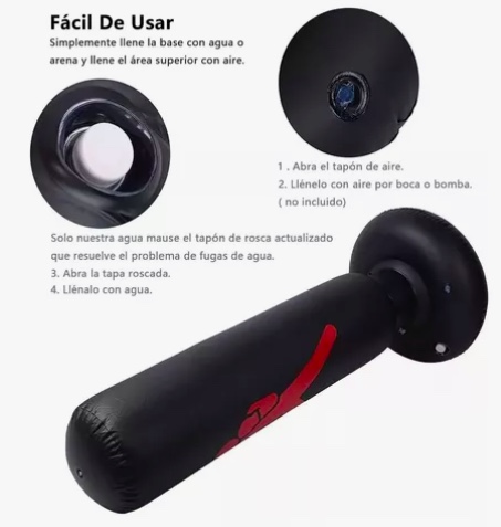 SACO DE BOXEO DE PIE INFLABLE 160CM - 3