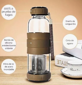 BOTELLA INFUSOR VIDRIO 550CC - 3