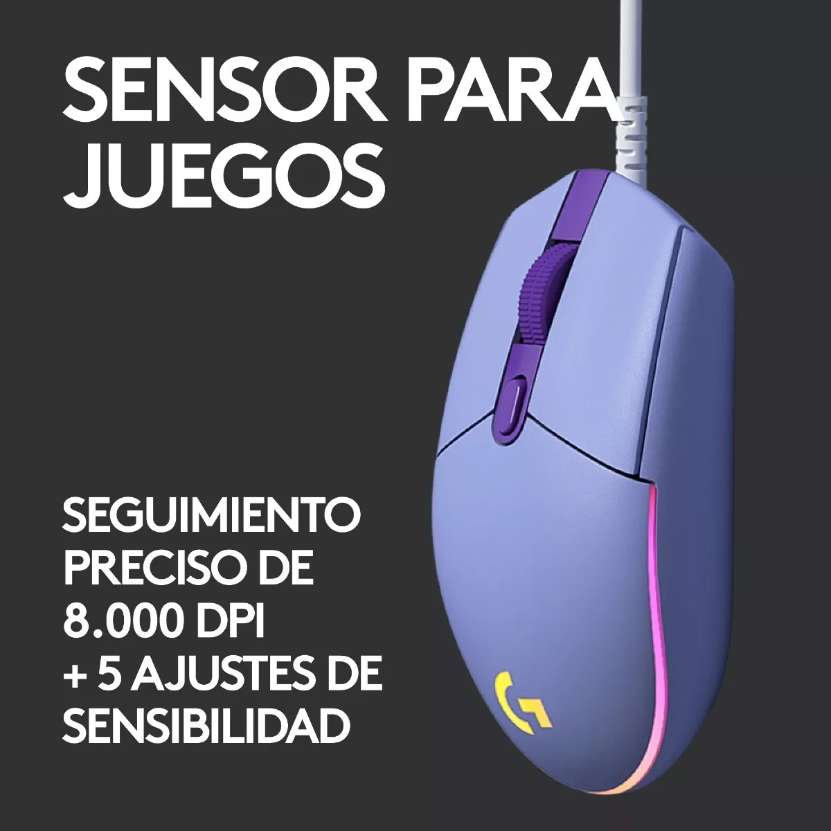 MOUSE GAMER LOGITECH - 3