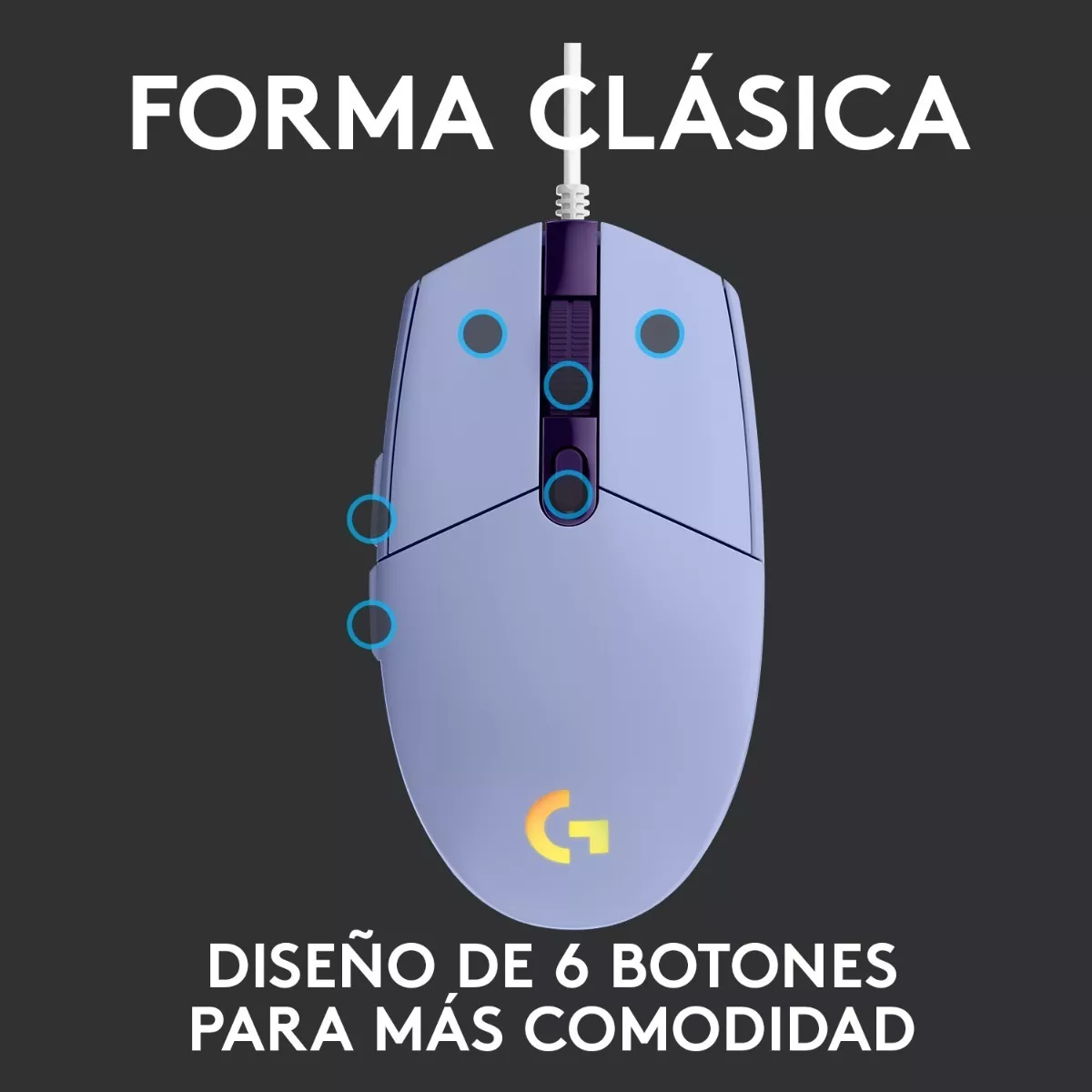 MOUSE GAMER LOGITECH - 5