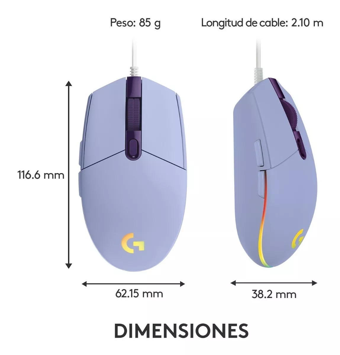 MOUSE GAMER LOGITECH - 6