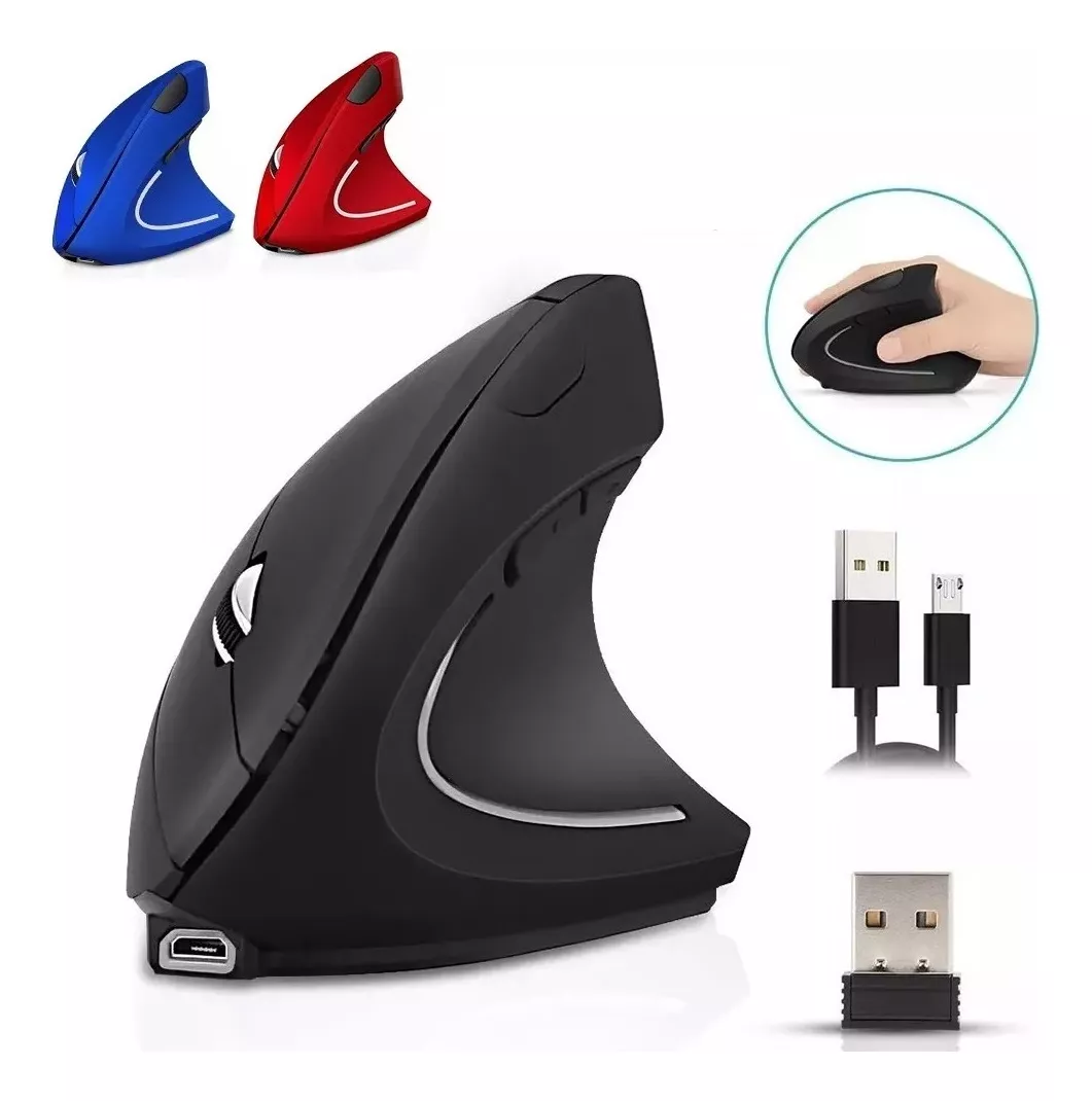 MOUSE VERTICAL INALAMBRICO ERGONOMICO