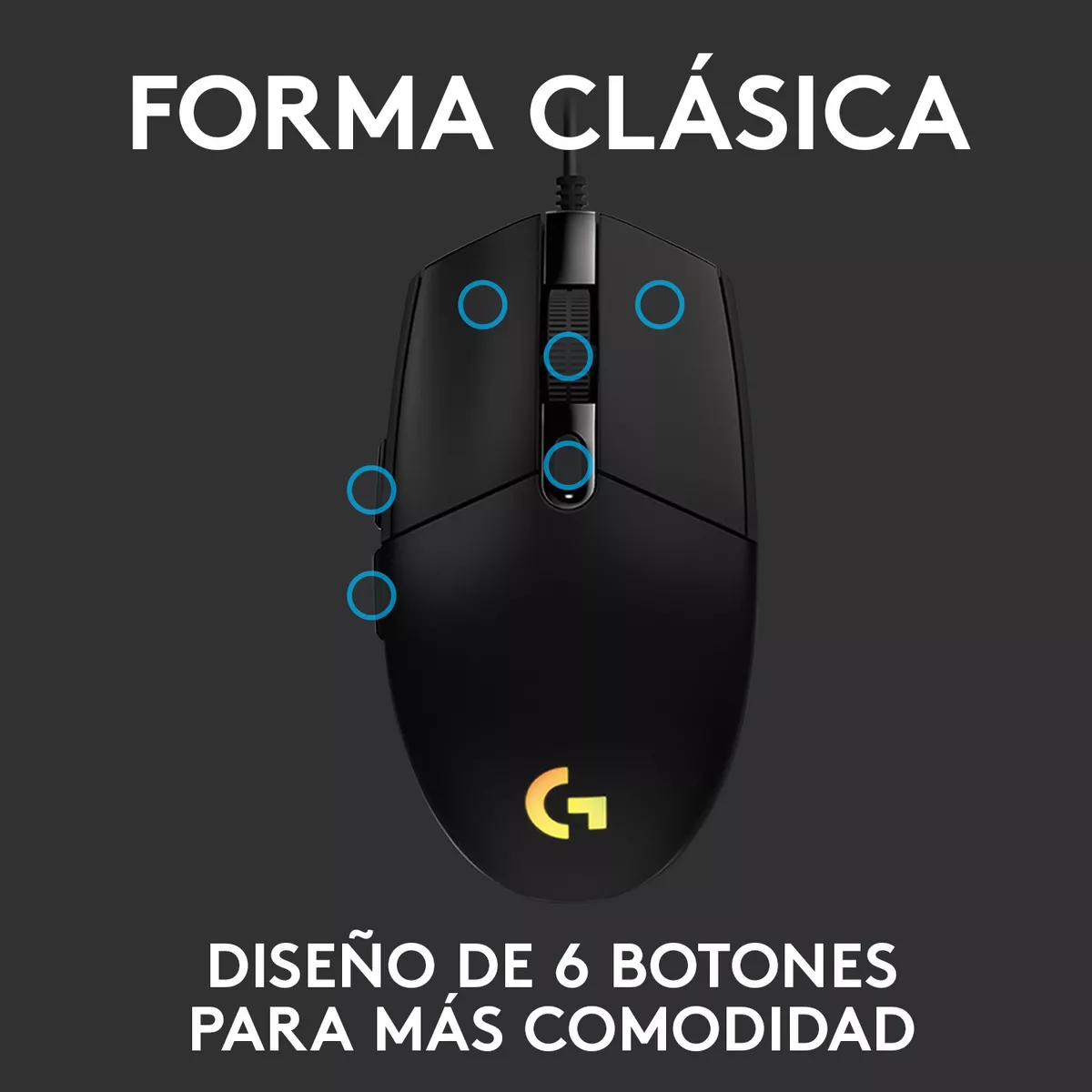 MOUSE GAMER LOGITECH NEW G203 - 5