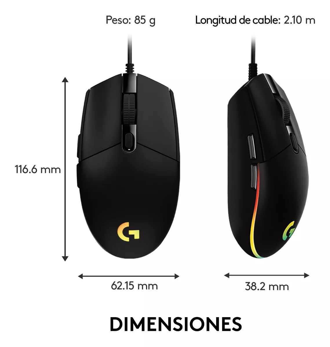 MOUSE GAMER LOGITECH NEW G203 - 7