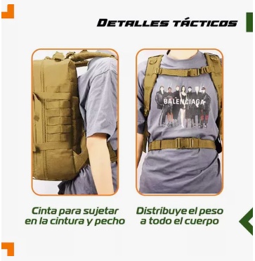 MOCHILA TACTICA MILITAR OUTDOOR - 3