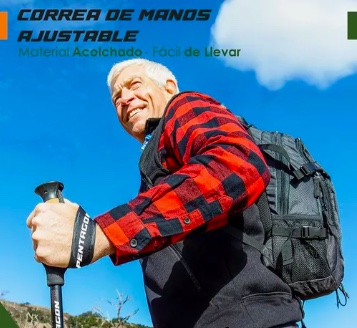 BASTONES DE TREKKING SET DE 2 PLEGABLES - 3