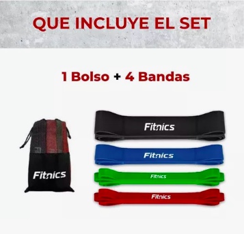 BANDAS ELASTICAS POWER BANDS LATEX - 4