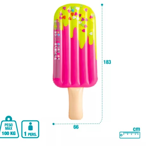 COLCHONETA INFLABLE HELADO PALETA - 3