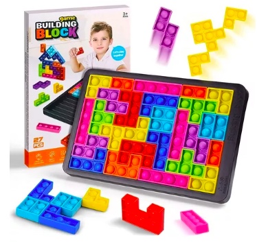 JUEGO PUZZLE POP IT ROMPECABEZAS 27 PIEZAS - 1