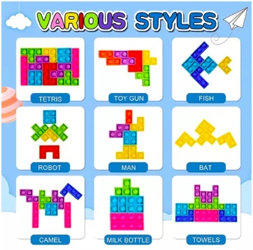 JUEGO PUZZLE POP IT ROMPECABEZAS 27 PIEZAS - 3