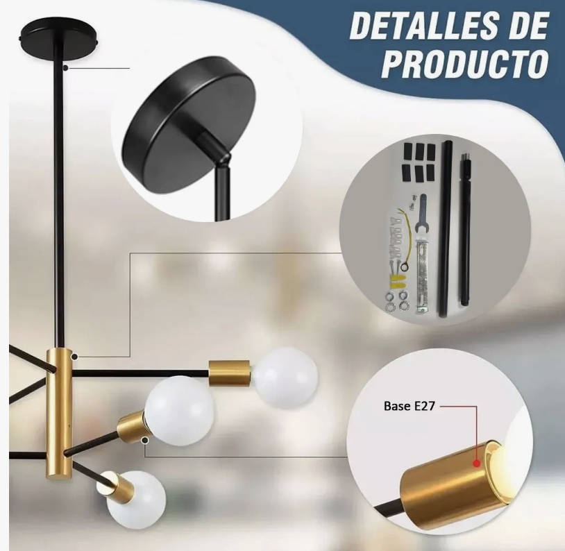 LÁMPARA DE TECHO COLGANTE Y MODERNA - 3