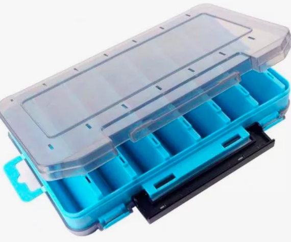 CAJA PORTA SEÑUELOS PESCA 14 COMPARTIMIENTOS - 3