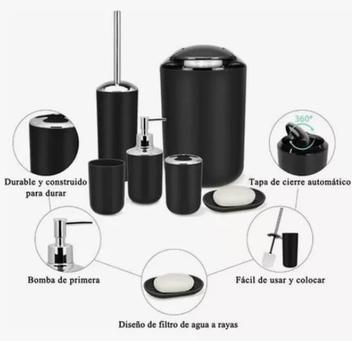 SET DE ACCESORIOS PARA BAÑO - 2