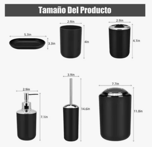 SET DE ACCESORIOS PARA BAÑO - 3