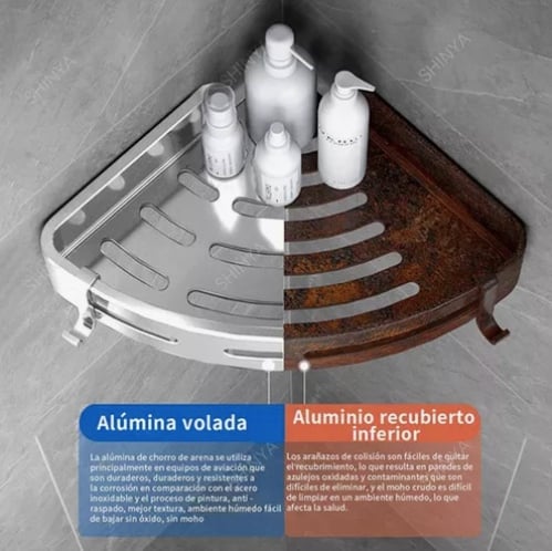 ORGANIZADOR REPISAS ESQUINERAS BAÑO - 3