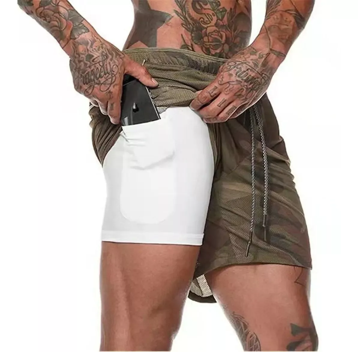 SHORT GIMNASIO LICRA - 1