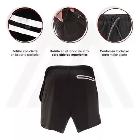 SHORT GIMNASIO LICRA - 4