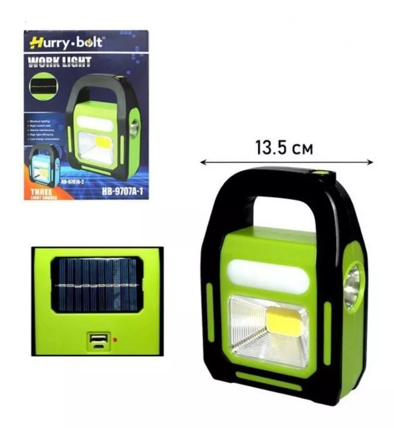LINTERNA LED SOLAR 3 EN 1 - 2
