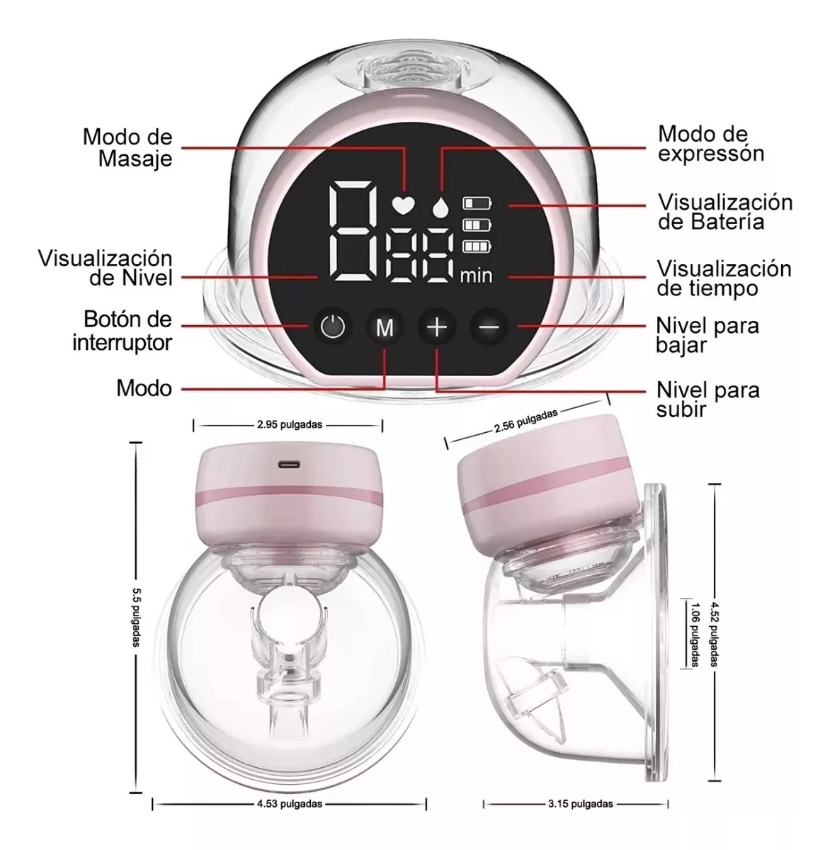 EXTRACTOR DE LECHE ELÉCTRICO PORTÁTIL - 4