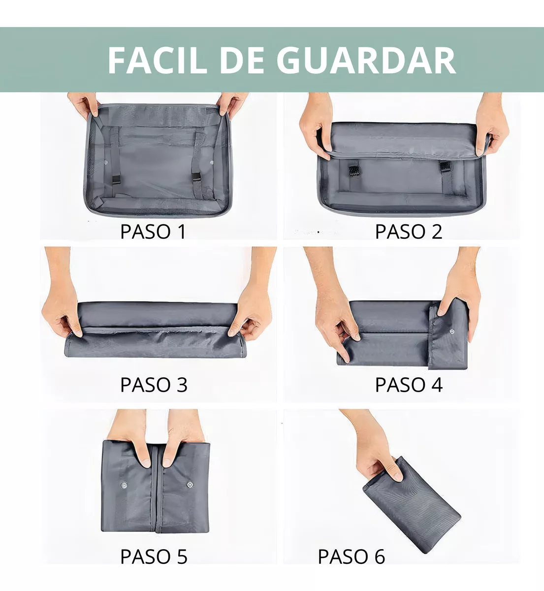 JUEGO DE 8 BOLSAS ORGANIZADORAS DE MALETAS - 4