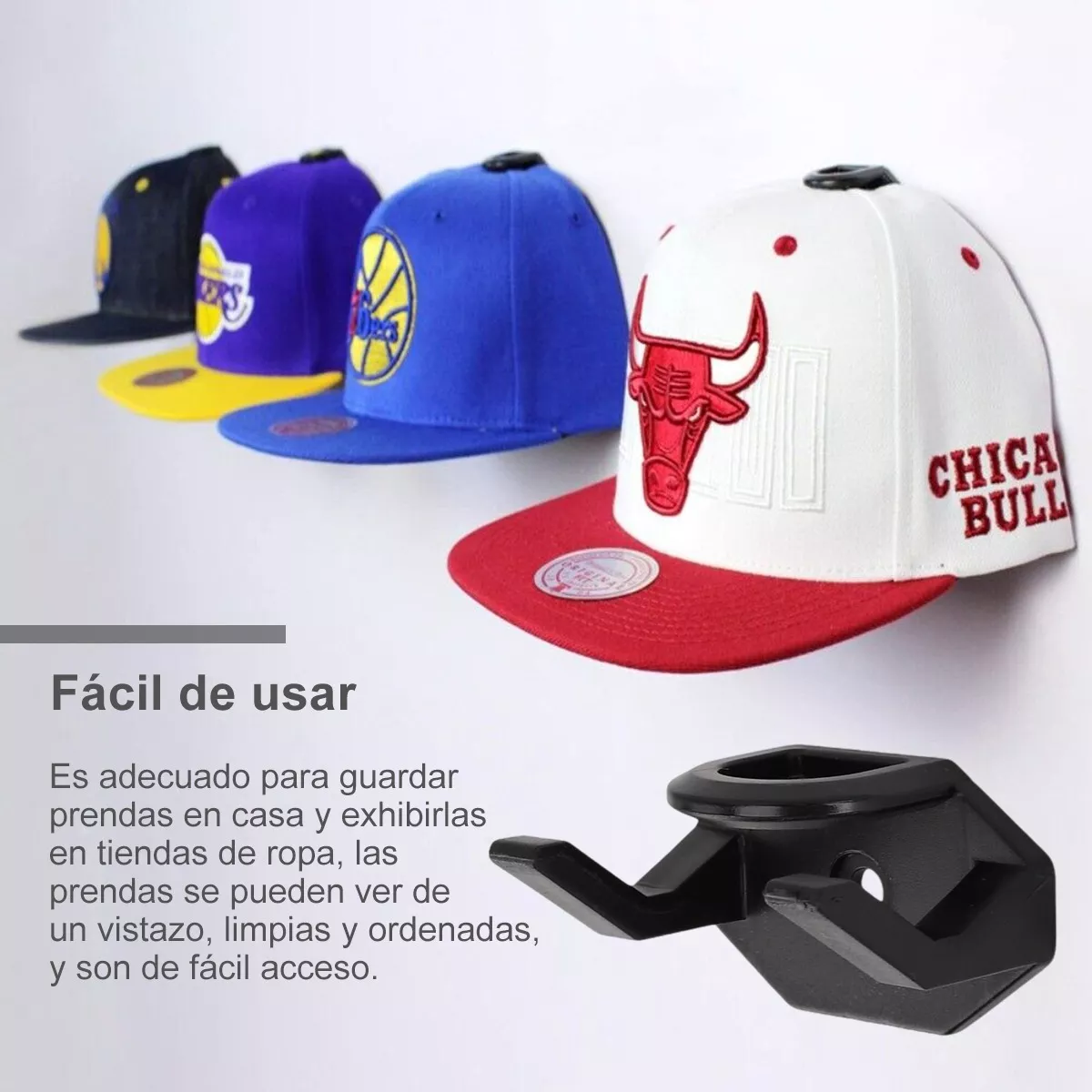 SET 10GANCHO ORGANIZADOR DE GORRAS - 2
