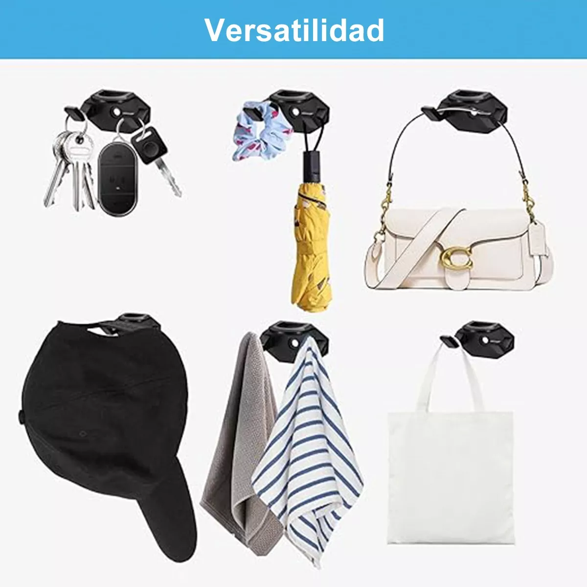 SET 10GANCHO ORGANIZADOR DE GORRAS - 4