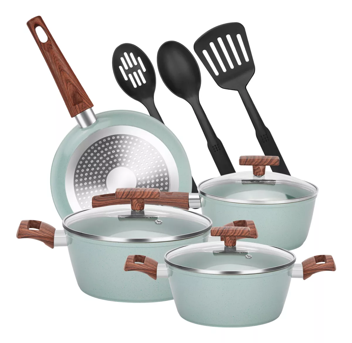 BATERIA DE COCINA GRANITO ANTIADHERENTE - 1