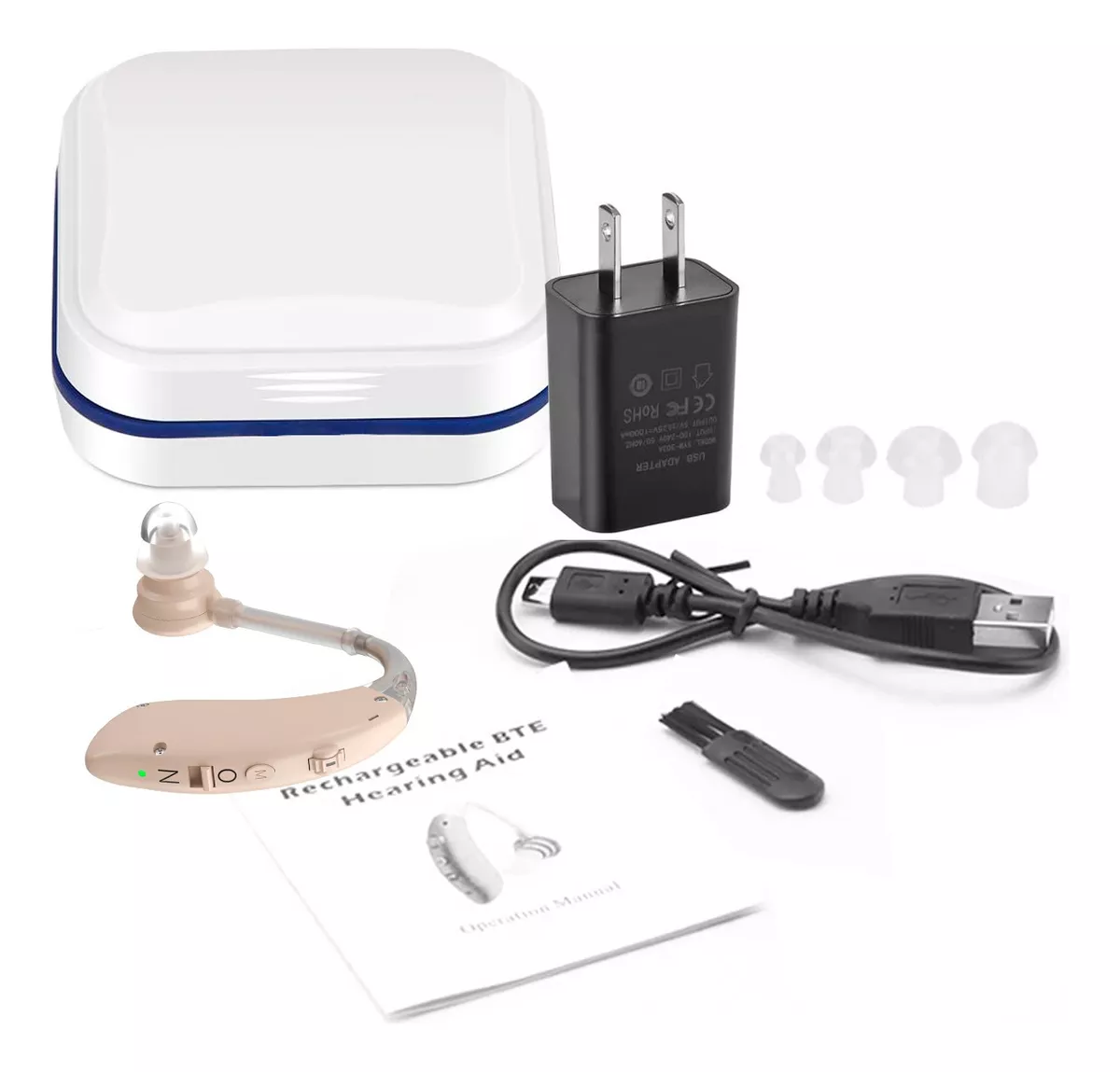 AUDÍFONO PARA SORDOS RECARGABLE ORTOPÉDICO - 6