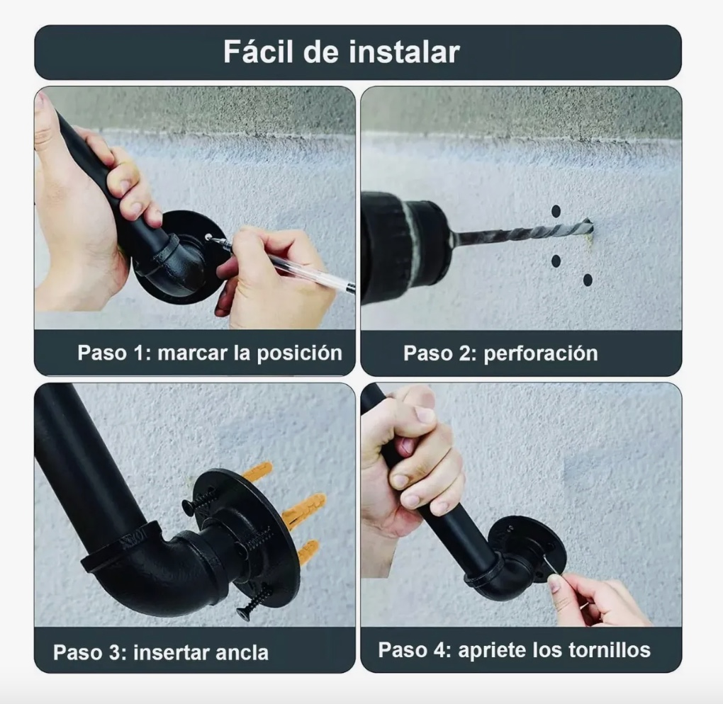 BARANDAL DE PASAMANOS ESCALERAS 3M - 3