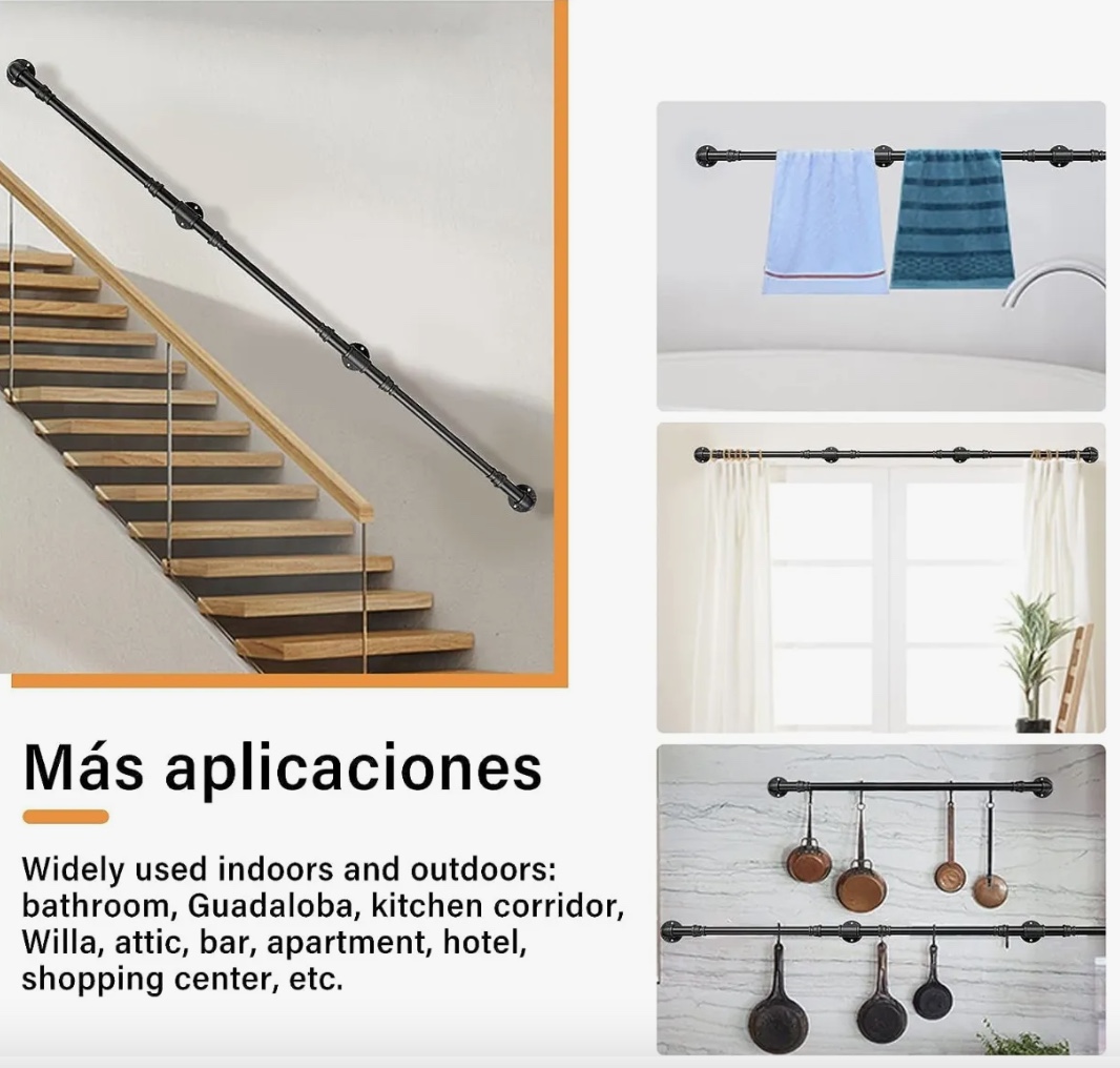BARANDAL DE PASAMANOS ESCALERAS 3M - 4