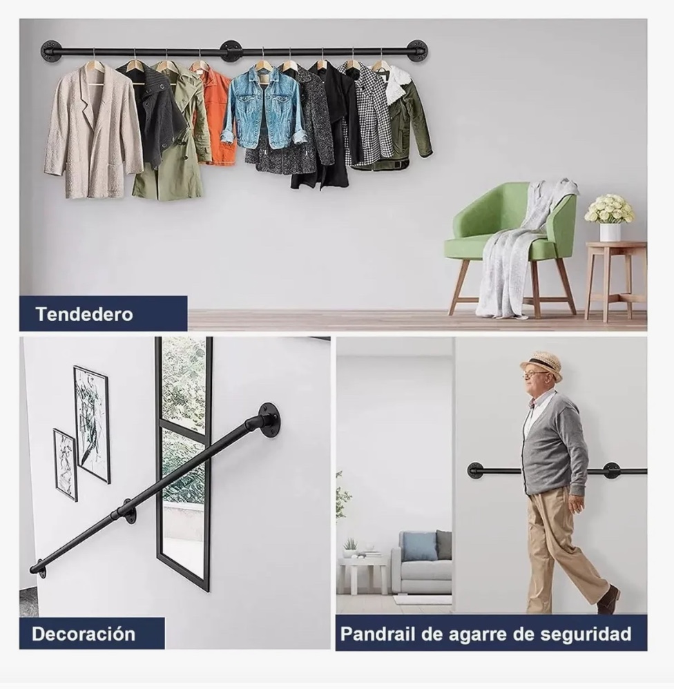 BARANDAL DE PASAMANOS ESCALERAS 3M - 8