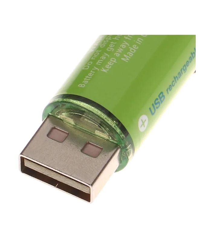 PACK X2 PILAS RECARGABLES USB PILA AA RECARGABLE DOBLE A - 7
