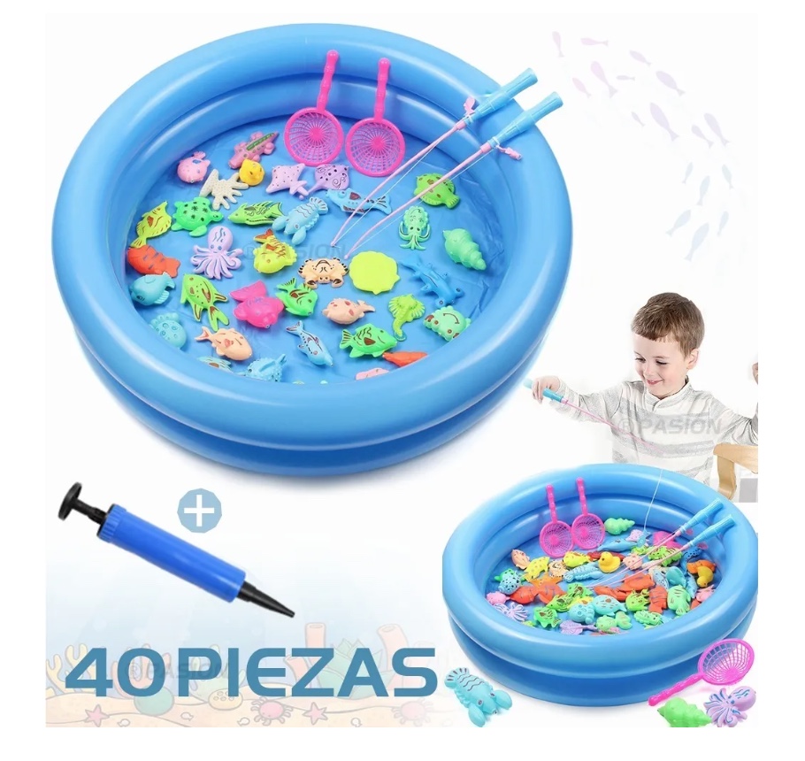 JUEGO DE PESCA PISCINA 40PZ - 3