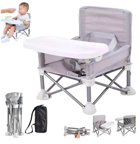ASIENTO ELEVADOR PORTATIL COMEDOR PLEGABLE PARA BEBE - 1