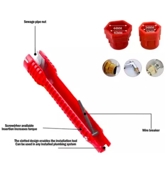 LLAVE PARA APRETAR EL TUBO DEL FREGADERO - 3