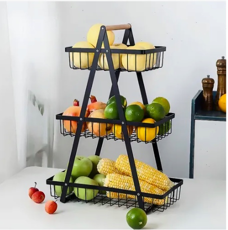ORGANIZADOR MULTIUSOS 3 NIVELES COLOR NEGRO - 5