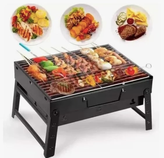 MINI PARRILLERA PLEGABLE DE CARBON - 3
