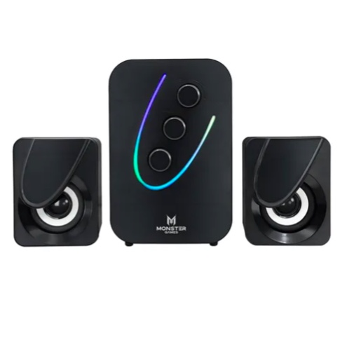 AMPLIFICADOR SUBWOOFER MONSTER GAMES QUAKE 2.1 COLOR NEGRO - 2