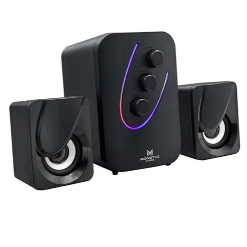 AMPLIFICADOR SUBWOOFER MONSTER GAMES QUAKE 2.1 COLOR NEGRO - 3