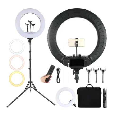 ARO DE LUZ PROFESIONAL DE 45 CM + TRIPODE - 2