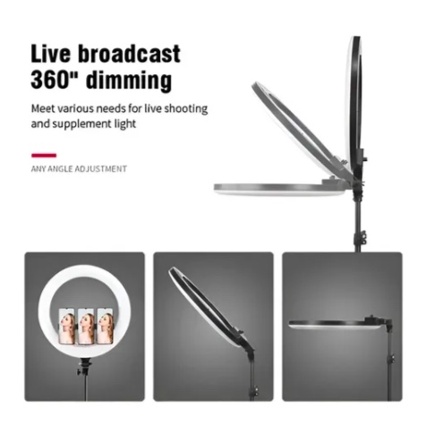 ARO DE LUZ PROFESIONAL DE 45 CM + TRIPODE - 5